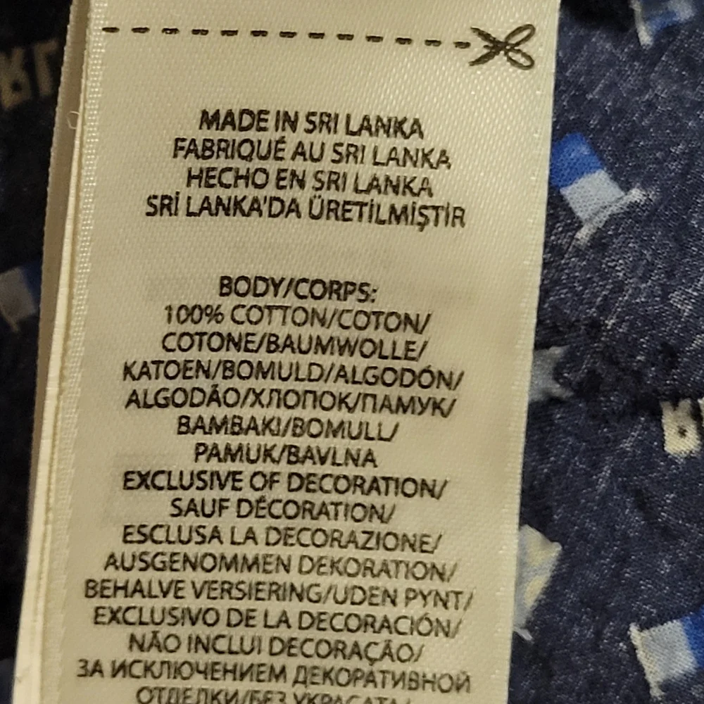 Polo Ralph Lauren Seersucker Blue Flag Print Shirt